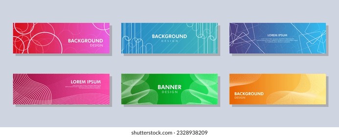 Abstract banner design. Vector shaped background. Modern Graphic Template Banner pattern for social media and web sites.