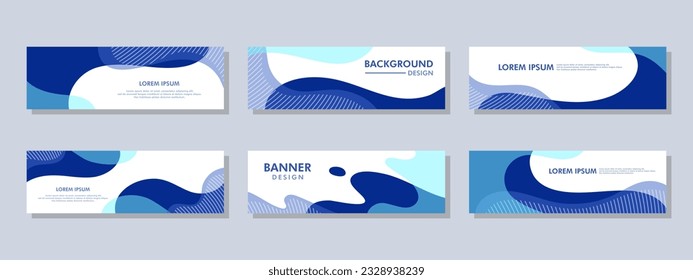 Resumen de diseño de pancartas. Fondo con forma de vector. Modelo gráfico moderno Patrón de banner para medios sociales y sitios web.