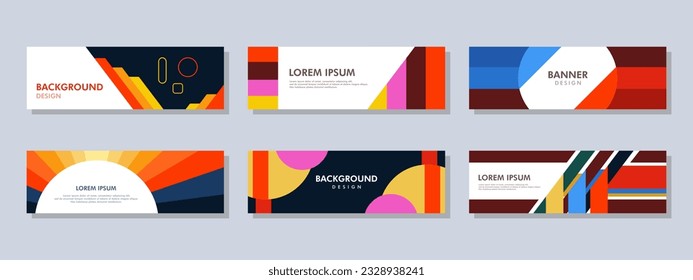 Abstract banner design. Vector shaped background. Modern Graphic Template Banner pattern for social media and web sites.