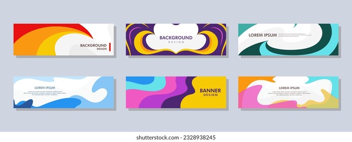 Abstract banner design. Vector shaped background. Modern Graphic Template Banner pattern for social media and web sites.