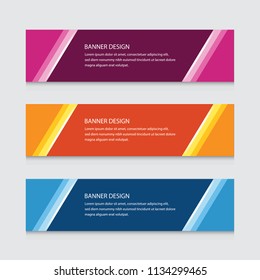 Abstract Banner Design Vector Template Background