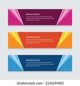 Abstract Banner Design Vector Template Background