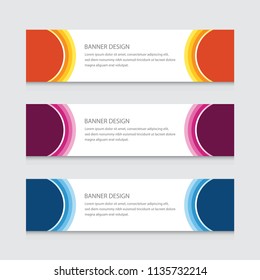 Abstract Banner Design Vector Template Background