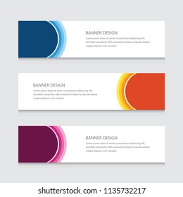 Abstract Banner Design Vector Template Background