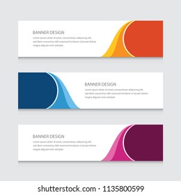 Abstract Banner Design Vector Template Background