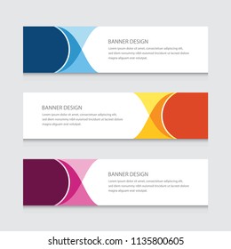 Abstract Banner Design Vector Template Background