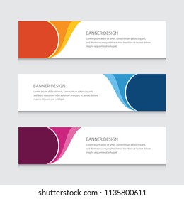 Abstract Banner Design Vector Template Background