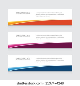 Abstract Banner Design Vector Template Background