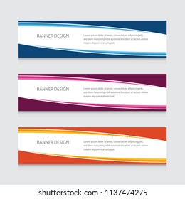 Abstract Banner Design Vector Template Background