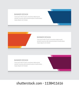 
Abstract Banner Design Vector Template Background