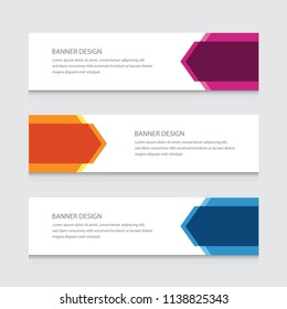 Abstract Banner Design Vector Template Background