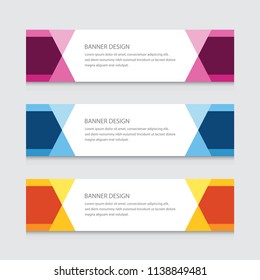 Abstract Banner Design Vector Template Background
