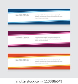 Abstract Banner Design Vector Template Background