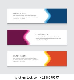 Abstract Banner Design Vector Template Background