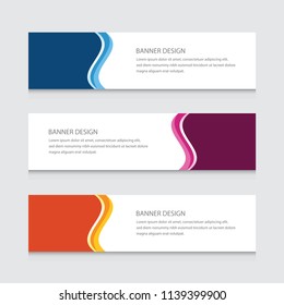 Abstract Banner Design Vector Template Background