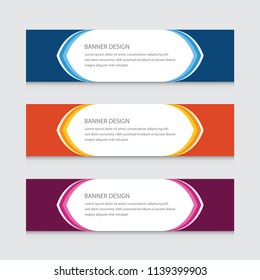Abstract Banner Design Vector Template Background