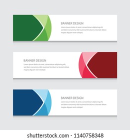 Abstract Banner Design Vector Template Background