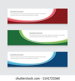 Abstract Banner Design Vector Template Background