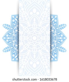 Abstract banner design. Vintage decorative elements. Elegant background with hand drawn elements. Islam, indian ethnic motifs. Vector illustration.