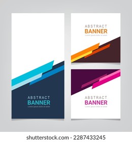 Resumen de diseño de banners web y plantilla de medios sociales