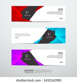 Abstract banner design web template. Collection of abstract banners. Suitable for banner sale, presentation, social media stories, story, promotion, flyer, poster and brochure.