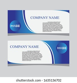 Abstract banner design web template Set, Horizontal header web banner