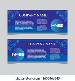 Abstract banner design web template Set, Horizontal header web banner