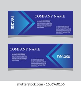Abstract banner design web template Set, Horizontal header web banner