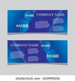 Abstract banner design web template Set, Horizontal header web banner