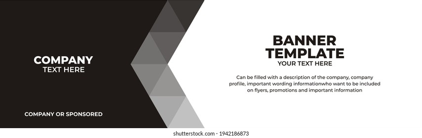 Ilustración vectorial plantilla de banner gráfico, perfecto para publicidad, banner, banner corporate, etc