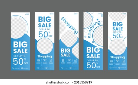 Abstract banner design web template Set,Social Media Cover ads banner