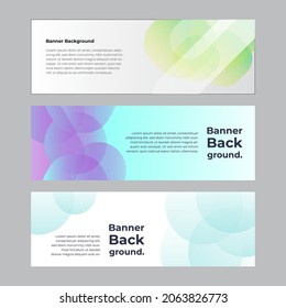 Abstract banner design web template set. Horizontal header web banner. Vector abstract graphic design Banner Pattern background template.