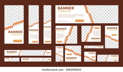 Resumen de la plantilla web de diseño de pancartas Set, Banner web de encabezado horizontal. Fondo de encabezado de portada blanco y amarillo moderno para diseño de sitios web, banner de anuncios de cubierta de medios sociales, volante, tarjeta de invitación