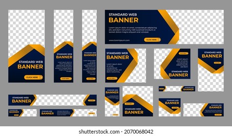 Abstract banner design web template Set, Horizontal header web banner. Modern Gradient Blue cover header background for website design, Social Media Cover ads banner, flyer, invitation card