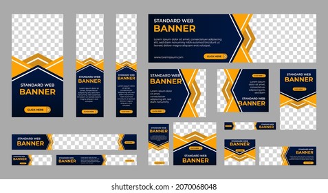 Abstract banner design web template Set, Horizontal header web banner. Modern Gradient Blue cover header background for website design, Social Media Cover ads banner, flyer, invitation card