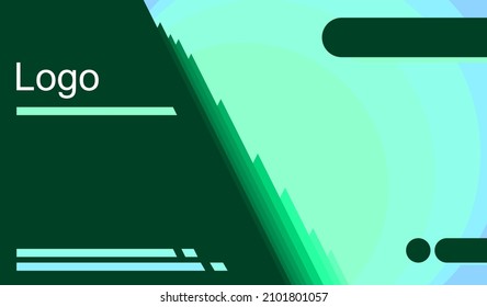 Abstract banner design web template, Horizontal square header corporate. Modern Geometric Green Triangle cover background for website, Social Media Layout ads, flyer, card, brochure info and footer.