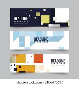 Abstrakte Banner Design Web-Vorlage, Horizontal Header Web-Banner. Modern Geometrisches Schwarz-Rotes Dreieck-Titelhintergrund für Webdesign, Werbebanner für Social Media-Cover