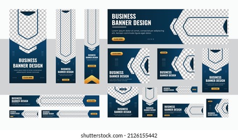 Abstract banner design web template Set, Horizontal header web banner. Modern cover header background for website design, Social Media Cover ads banner, flyer, invitation card design template.