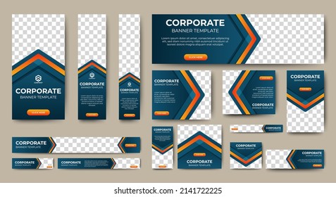 Abstract banner design web template Set, Horizontal header web banner. Modern Gradient Black cover header background for website design, Social Media Cover ads banner, flyer, invitation card
