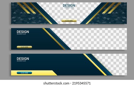 Abstract banner design web template Set