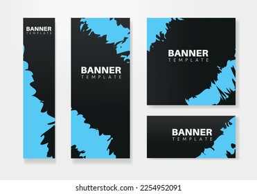 Resumen de diseño de banner plantilla de web vector Set, banner web de cabecera. Banner moderno en medios sociales para diseño de sitios web, banner de anuncios de cubierta de medios sociales, volante, tarjeta de invitación