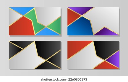 Abstrakter Banner Design Web Template Set. Banner für Social-Media-Post, Webbanner und Flyer EPS10