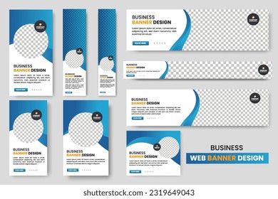 Abstract banner design web banner template Set, Horizontal header web banner, cover header background for website design, Social Media Cover ads banner, flyer  design template