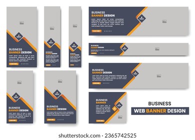 Resumen de diseño de banner plantilla de banner web Set, banner web de encabezado horizontal, fondo de cabecera de portada para diseño de sitio web, banner de anuncios de cubierta de medios sociales, plantilla de diseño de volante