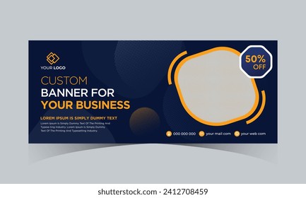 Resumen de la plantilla web de diseño de banners. Fondo de encabezado de cobertura de degradado para diseño de sitios web, banner de anuncios de cobertura de medios sociales, volante, tarjeta de invitación, informe anual, fondo, folleto, afiche