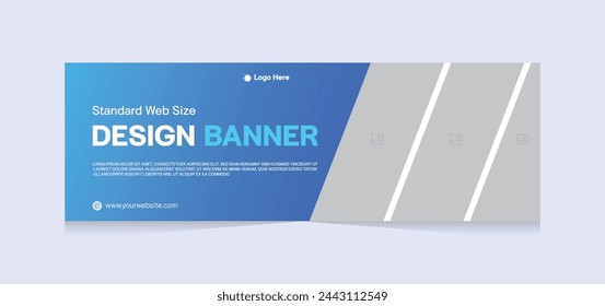 Abstract banner design web template