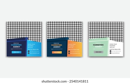 Abstract banner design web template Set. 
