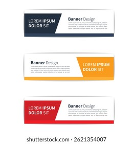 Abstract banner design web template Vector Eps 10