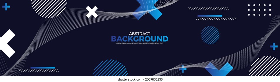Abstract banner design web templates, horizontal header web banner. Modern abstract cover header background for website design, Social Media Cover advertising banner, flyer, invitation card