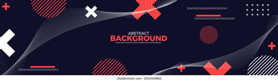 Abstract banner design web templates, horizontal header web banner. Modern abstract cover header background for website design, Social Media Cover advertising banner, flyer, invitation card